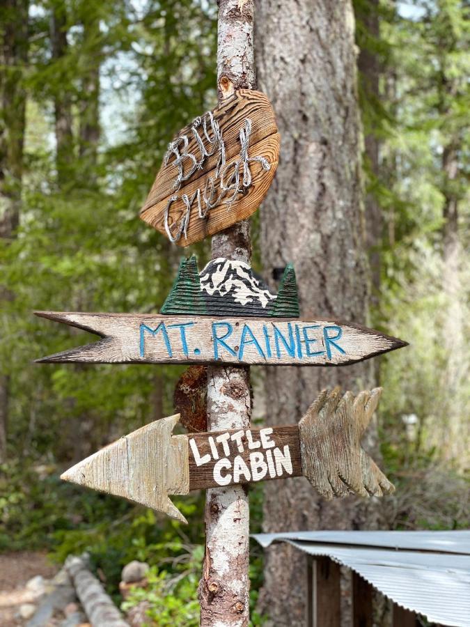 Mt Rainier Little Green Cabin On Big Creek! Ashford Bagian luar foto