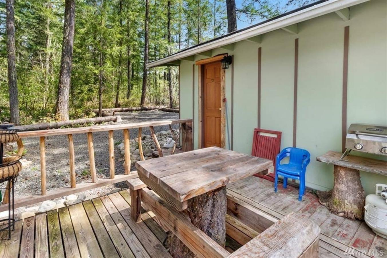 Mt Rainier Little Green Cabin On Big Creek! Ashford Bagian luar foto